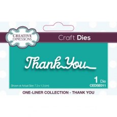 Creative Expressions One-liner Collection Thank You Craft Die