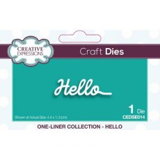 Creative Expressions One-liner Collection Hello Craft Die