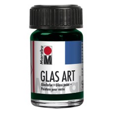 Marabu Glas Art Paint 15ml Dark Green 407 - 4 for £11.99