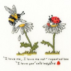 Bothy Threads Love Me, Love Me Not Counted Cross Stitch Kit XETE5