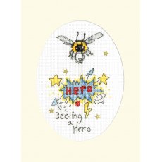 Bothy Threads Bee-ing A Hero Counted Cross Stitch Greetings Card Kit XGC28