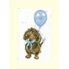 Bothy Threads Welcome Little Sausage Counted Cross Stitch Greetings Card Kit XGC33