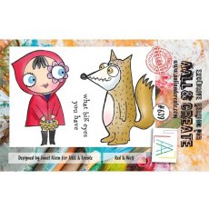 Aall & Create - A7 Stamp #639 - Red & Wolf