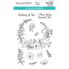 Spellbinders Being Around You Wreath Clear Stamp STP-075