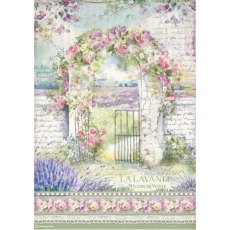 Stamperia A4 Rice paper packed - Provence arch – 5 for £9.99 DFSA4672