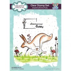 Creative Expressions Bonnita Moaby Be Brave 6 in x 8 in Clear Stamp Set