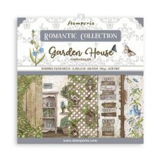Stamperia 6x6" Paper Pad 10 sheets  - Romantic Garden House SBBXS15