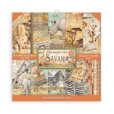 Stamperia 6x6" Paper Pad 10 sheets  - Savana SBBXS11