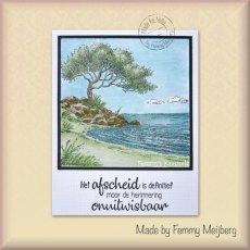 Nellie's Choice Clear Stamp - "Tree on shore" IFS053