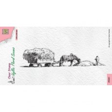 Nellie's Choice Clear Stamp - Slimline "Hay time" IFS051