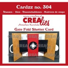 Crealies Cardzz Dies No. 304, Gate Fold Shutter Card CLCZ304