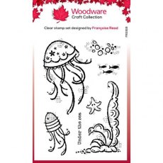 Woodware Clear Singles Under The Sea 4 in x 6 in Stamp