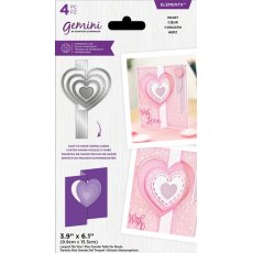 Gemini - Metal Die - Elements - Swing Card - Heart