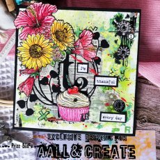 Aall & Create - A7 Stamp #646 - Cupcakes