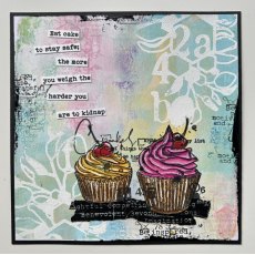 Aall & Create - A7 Stamp #646 - Cupcakes