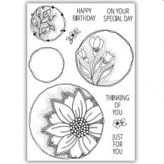 Julie Hickey Designs - Floral Buttons Stamp Set JH1053