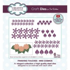 Creative Expressions Sue Wilson Finishing Touches Collection Mini Cosmos Craft Die