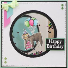 us:one Size Crafters Companion CC-CA-ST-HBW Clear Acrylic Stamps-Happy Birthday Wishes