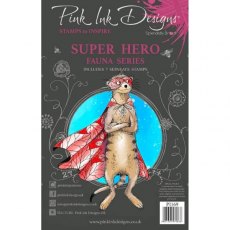 Pink Ink Designs Super Hero 6 in x 8 in Clear Stamp Set