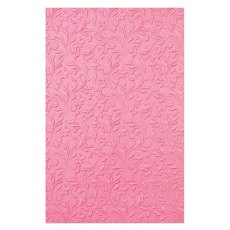 Sizzix 3-D Texture Fades Embossing Folder - Floral Scrolls 665751