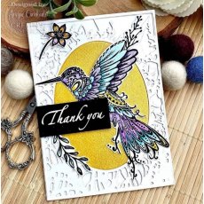 Creative Expressions Designer Boutique Doodle Hummingbird 6 in x 4 in Clear Stamp Set