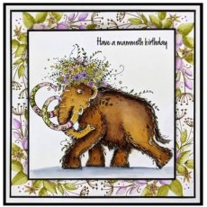 Pink Ink Designs Mammoth Hugs 6 in x 8 in Clear Stamp Set