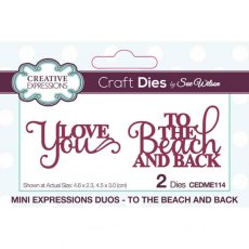 Creative Expressions Sue Wilson Mini Expressions Duos To The Beach And Back Craft Die