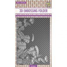 Nellie Snellen 3D Embossing Folders Flowers: "Monstera Deliciosa" EF3D045