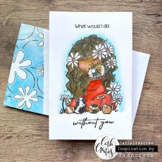 CraftEmotions Clearstamps A6 - Kate 1