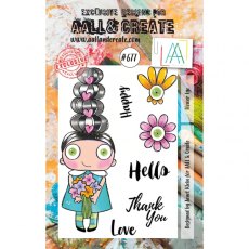 Aall & Create - A7 Stamp #677 - Flower Eye