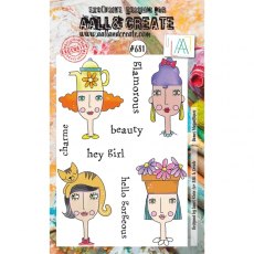 Aall & Create - A6 Stamp #681 - Dames Magnifique
