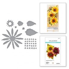 Spellbinders Sunflower and Ladybugs Etched Dies by Susan Tierney-Cockburn S4-1177
