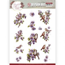 Yvonne Creations - Graceful Flowers Set Of 4 3D Push Outs