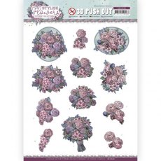 Yvonne Creations - Stylisch Flowers - 3D PUSHOUTS SET OF 4