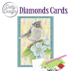 Dotty Designs Diamond Cards - Bird on branch