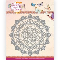 Jeanine's Art - Perfect Butterfly Flowers - Mandala Circle Die
