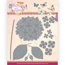 Jeanine's Art - Perfect Butterfly Flowers - Hydrangea Die