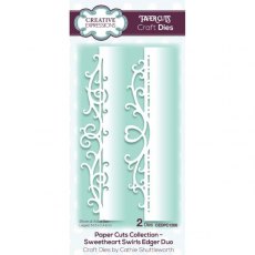 Creative Expressions Paper Cuts Sweetheart Swirls Edger Duo Craft Die