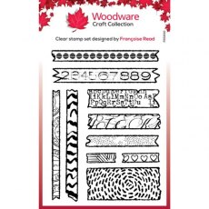 Woodware Clear Singles Scrap Washi 4 in x 6 in Stamp