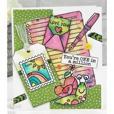 Woodware Clear Singles Scrap Note Book Page 4 in x 6 in Stamp