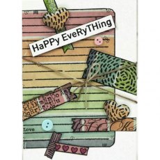 Woodware Clear Singles Happy Everything 4 in x 6 in Stamp
