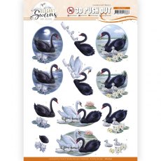 Amy Design - Elegant Swans SET OF 3 3D PUSHOUTS