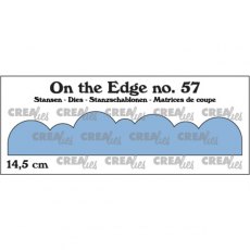 Crealies On the Edge Dies No. 57, Clouds Straight 14,5 cm CLOTE57