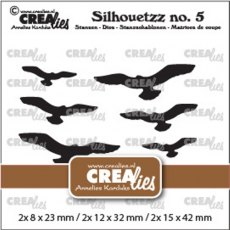 Crealies Silhouetzz Dies No. 5, 6 Flying Birds CLSH05