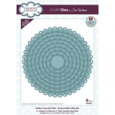 Creative Expressions Sue Wilson Noble Collection Scalloped Circles Craft Die