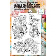 Aall & Create - A5 Stamp #684 - Petal Therapy