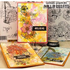 Aall & Create - A5 Stamp #684 - Petal Therapy