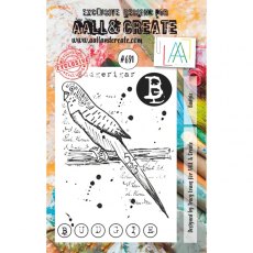 Aall & Create - A7 Stamp #691 - Budgie