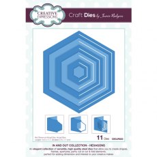 Creative Expressions Jamie Rodgers In and Out Collection Hexagons Craft Die