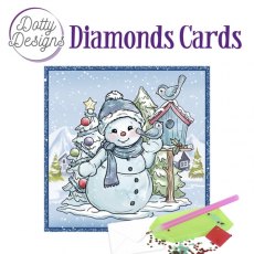 Dotty Designs Diamond Cards - Snowman with Birds DDDC1049
